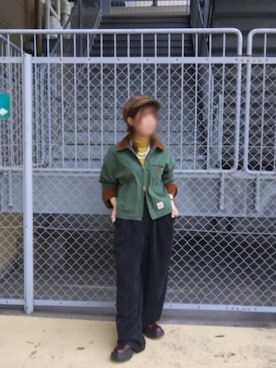 「アイテム（キャスケット）」を使った、tarochanさん（レディース・155cm）の秋コーディネート