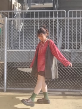 「アイテム（アナログ腕時計）」を使った、tarochanさん（レディース・155cm）の秋コーディネート