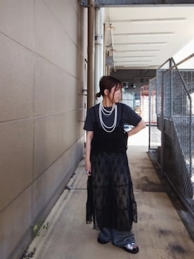 「CIAOPANIC TYPY（チャオパニックティピー）のアイテム」を使った、yuitaroさん（骨格ストレート・レディース・155cm）の夏コーディネート