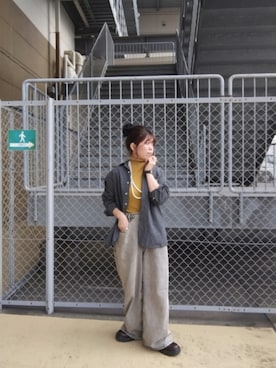 「アイテム（シュシュ）」を使った、tarochanさん（レディース・155cm）の秋コーディネート