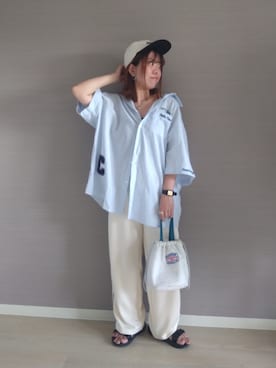 「CIAOPANIC TYPY（チャオパニックティピー）のアイテム（帽子）」を使った、yuisanさん（レディース・155cm）の夏コーディネート