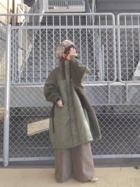 「アイテム（リング）」を使った、tarochanさん（レディース・155cm）の冬コーディネート