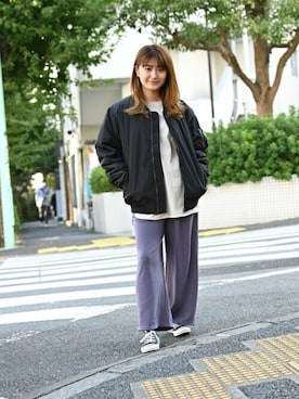 「NAVY（ネイビー）のアイテム」を使った、マックハウスZOZOスタイリスト レディースさん（レディース・163cm）の冬コーディネート