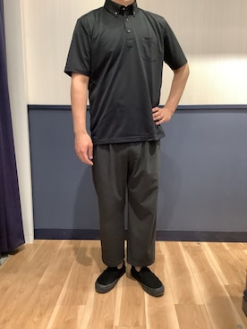 「半袖シャツコーデ」｜BRICK HOUSE by Tokyo Shirts 佐賀ゆめタウン店さん（メンズ・171cm）の春コーディネート