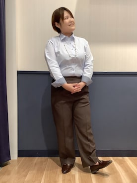 「お仕事コーデ」｜BRICK HOUSE by Tokyo Shirts 佐賀ゆめタウン店さん（レディース・158cm）の秋コーディネート
