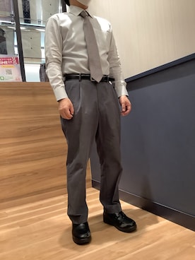 「透けにくい」｜BRICK HOUSE by Tokyo Shirts 佐賀ゆめタウン店さん（メンズ・165cm）の秋コーディネート