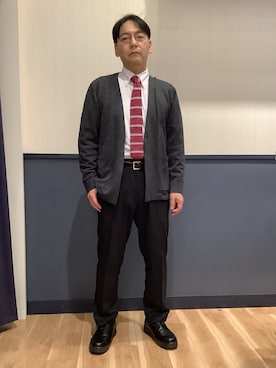 「アイテム（ビジネスシャツ）」を使った、BRICK HOUSE by Tokyo Shirts 佐賀ゆめタウン店さん（メンズ・165cm）の春コーディネート