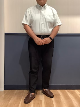 「アイテム（ビジネスシャツ）」を使った、BRICK HOUSE by Tokyo Shirts 佐賀ゆめタウン店さん（メンズ・169cm）の夏コーディネート