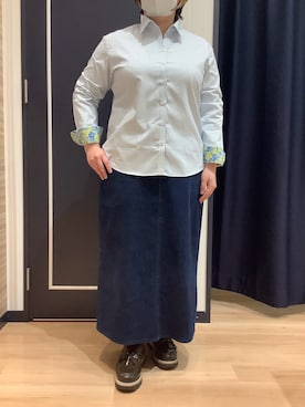 BRICK HOUSE シャツ工房 熊本イオンモール店さん（レディース・154cm）の冬コーディネート