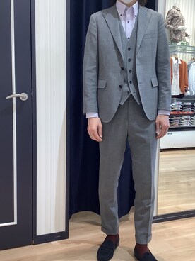 BRICK HOUSE シャツ工房 熊本イオンモール店さん(メンズ・183cm)の冬コーディネート