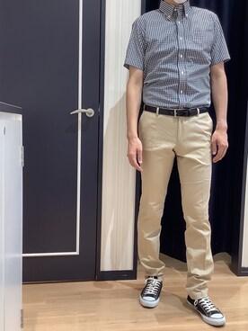 BRICK HOUSE シャツ工房 熊本イオンモール店さん（メンズ・183cm）の夏コーディネート