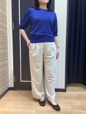 BRICK HOUSE シャツ工房 熊本イオンモール店さん（レディース・156cm）の夏コーディネート