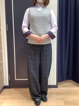 BRICK HOUSE シャツ工房 熊本イオンモール店さん(レディース・163cm)の冬コーディネート