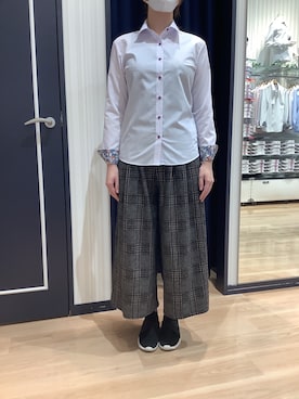 BRICK HOUSE シャツ工房 熊本イオンモール店さん(レディース・163cm)の冬コーディネート