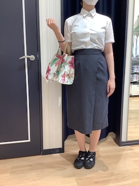 BRICK HOUSE シャツ工房 熊本イオンモール店さん(レディース・163cm)の夏コーディネート