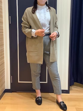 BRICK HOUSE シャツ工房 熊本イオンモール店さん（レディース・156cm）の冬コーディネート