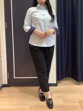 BRICK HOUSE シャツ工房 熊本イオンモール店さん（レディース・156cm）の春コーディネート