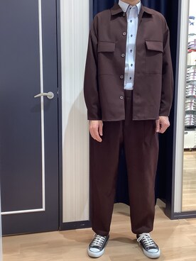 BRICK HOUSE シャツ工房 熊本イオンモール店さん(メンズ・183cm)の春コーディネート