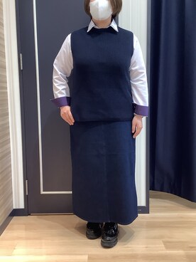 BRICK HOUSE シャツ工房 熊本イオンモール店さん（レディース・154cm）の秋コーディネート