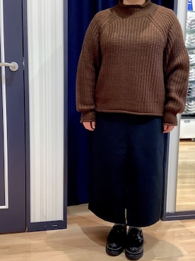 BRICK HOUSE シャツ工房 熊本イオンモール店さん（レディース・154cm）の冬コーディネート