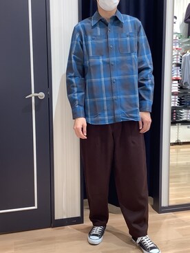 BRICK HOUSE シャツ工房 熊本イオンモール店さん（メンズ・183cm）の秋コーディネート