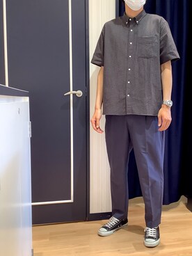BRICK HOUSE シャツ工房 熊本イオンモール店さん（メンズ・183cm）の夏コーディネート