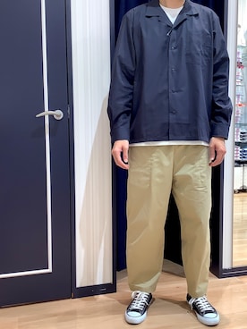 BRICK HOUSE シャツ工房 熊本イオンモール店さん（メンズ・183cm）の夏コーディネート