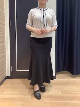 「東京シャツ」｜BRICK HOUSE シャツ工房 熊本イオンモール店さん（レディース・156cm）の春コーディネート