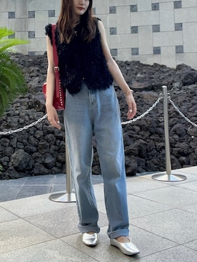「un/neu（アンノイ）のアイテム」を使った、natsumiさん（レディース・160cm）の夏コーディネート