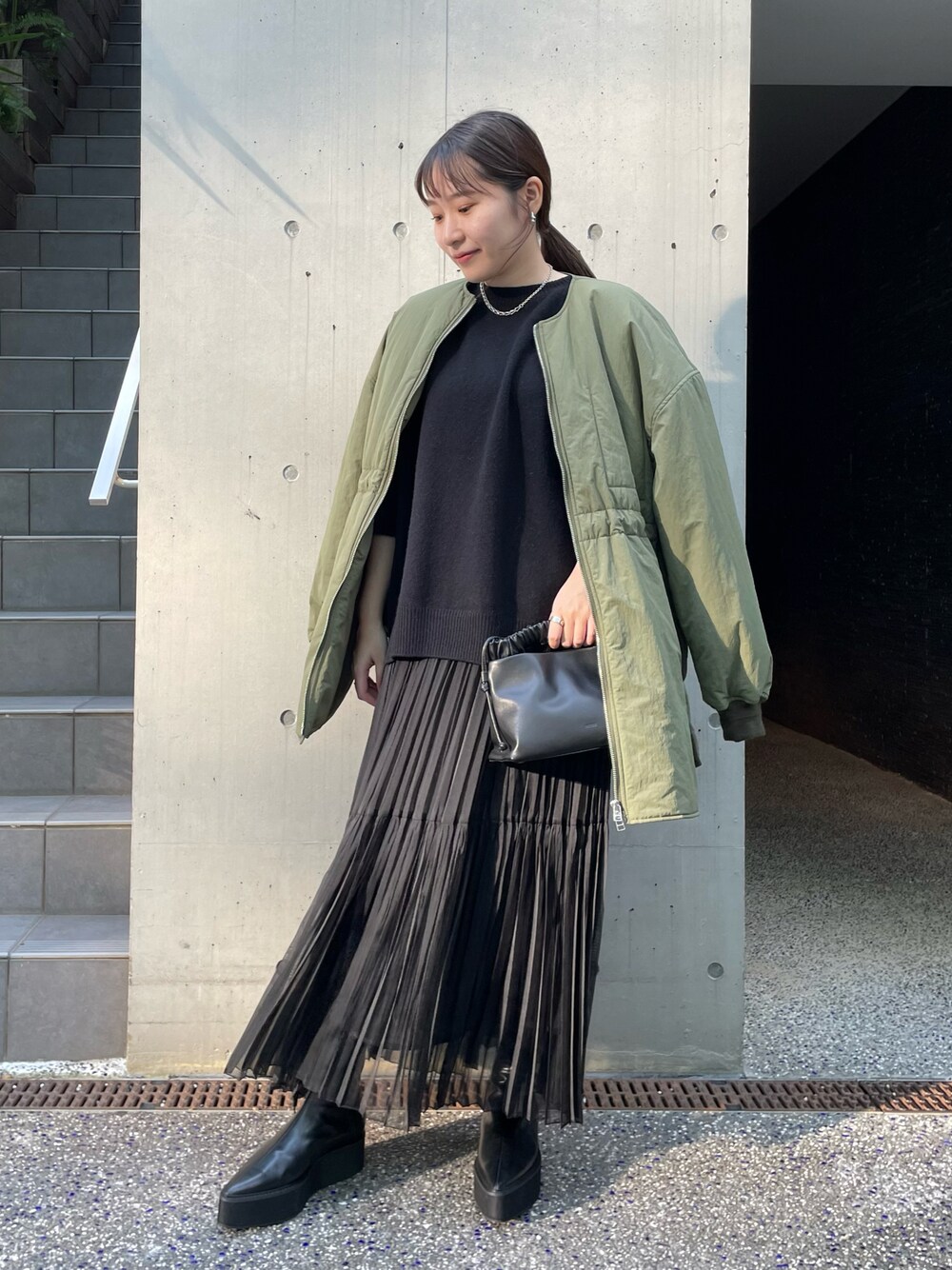 allureville（アルアバイル）の「ソフトオーガンザティアードスカート