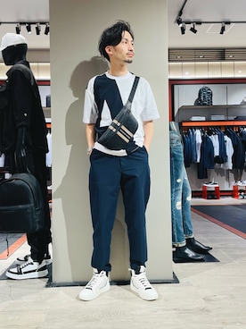「ハイカットスニーカー」｜HANMAさん（メンズ・169cm・20代）の春コーディネート