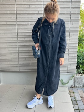 「SHIPS（シップス）のアイテム（ワンピース/ドレス）」を使った、ayamiさん（レディース・161cm）の秋コーディネート