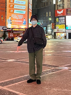 「HEAD PORTER（ヘッドポーター）のアイテム」を使った、vitoさん（メンズ・163cm）の春コーディネート