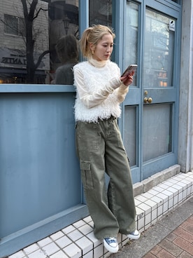 秋本すずかさん（レディース・155cm）の春コーディネート