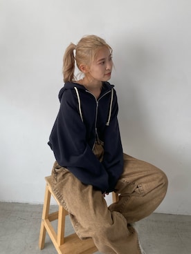 秋本すずかさん（レディース・155cm）の冬コーディネート