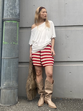 秋本すずかさん（レディース・155cm）の夏コーディネート