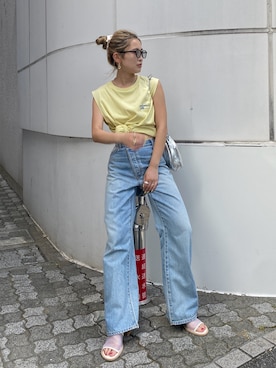 「Ungrid（アングリッド）のアイテム（ファッション雑貨）」を使った、秋本すずかさん（レディース・155cm）の夏コーディネート