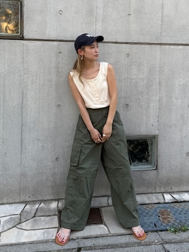 秋本すずかさん（レディース・155cm）の夏コーディネート