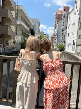 秋本すずかさん（レディース・155cm）の夏コーディネート