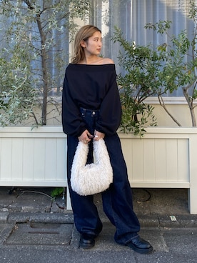 「アイテム（ハンドバッグ）」を使った、秋本すずかさん（レディース・155cm）の秋コーディネート