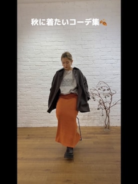 秋本すずかさん（レディース・155cm）の秋コーディネート