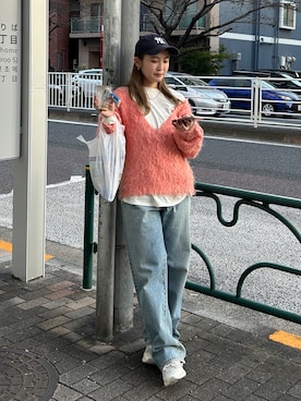 秋本すずかさん（レディース・155cm）の冬コーディネート