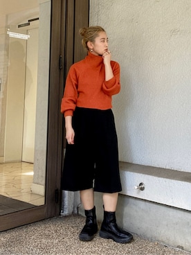 秋本すずかさん（レディース・155cm）の秋コーディネート