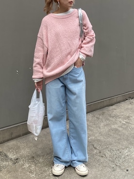 秋本すずかさん（レディース・155cm）の冬コーディネート