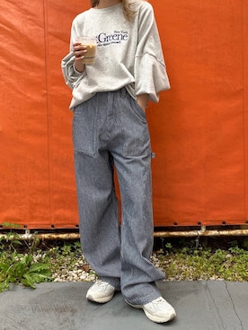 「アイテム（キャップ）」を使った、秋本すずかさん（レディース・155cm・20代）の夏コーディネート