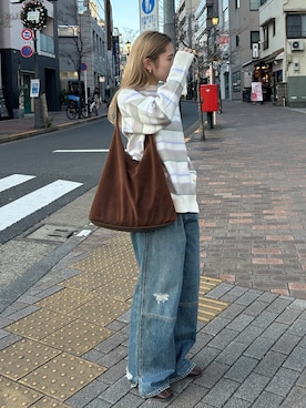 秋本すずかさん（レディース・155cm）の春コーディネート