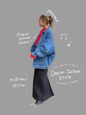 秋本すずかさん(レディース・155cm)の冬コーディネート