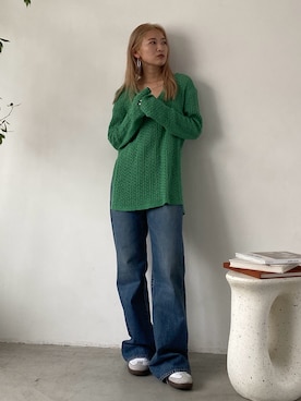 秋本すずかさん（レディース・155cm）の冬コーディネート