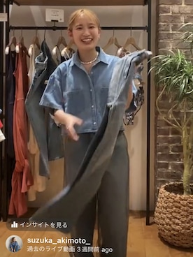 秋本すずかさん（レディース・155cm）の春コーディネート