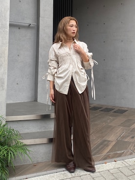 秋本すずかさん(レディース・155cm)の秋コーディネート